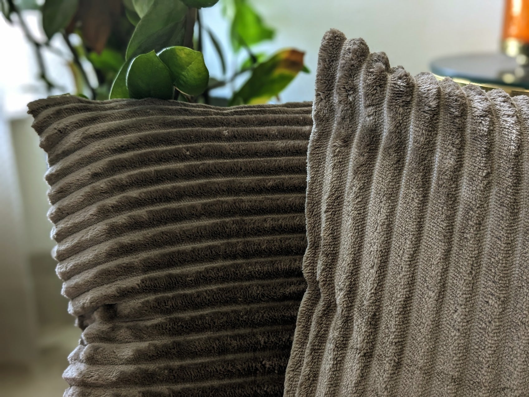 Luxurious Velvet Trail Cushion Covers | Coral Slub